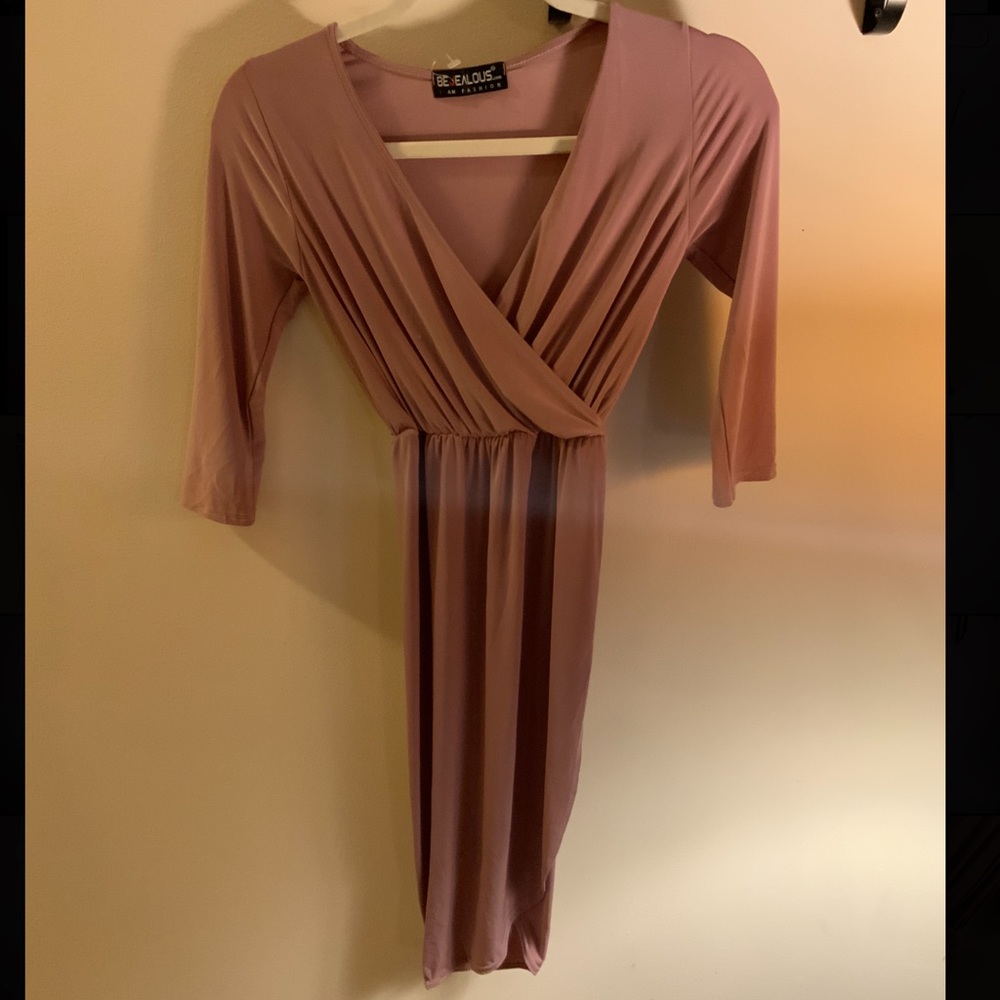 Light Purple Love Sleeve Dress